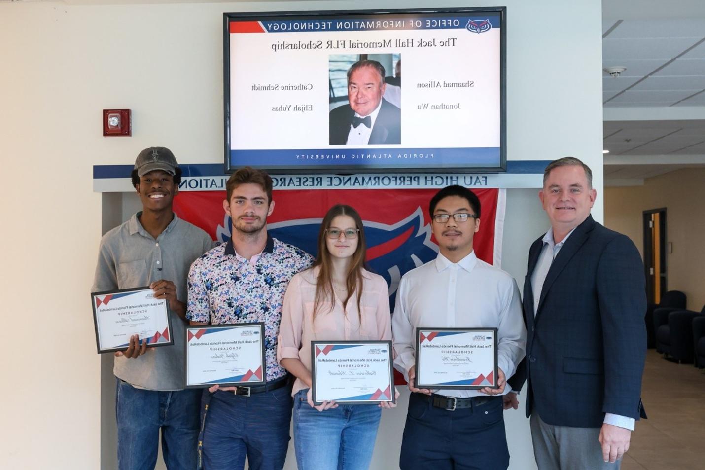 OIT Awards 4 Student Employees The Jack Hall Memorial Florida LambdaRail (FLR) Scholarship